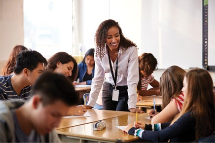 Image of Student and Professor Showing Diversity and Inclusion